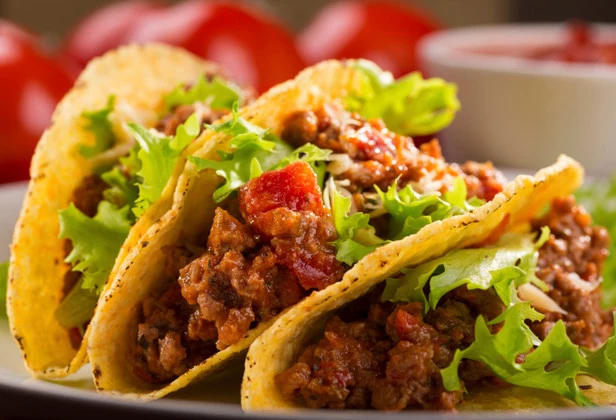 plate with taco