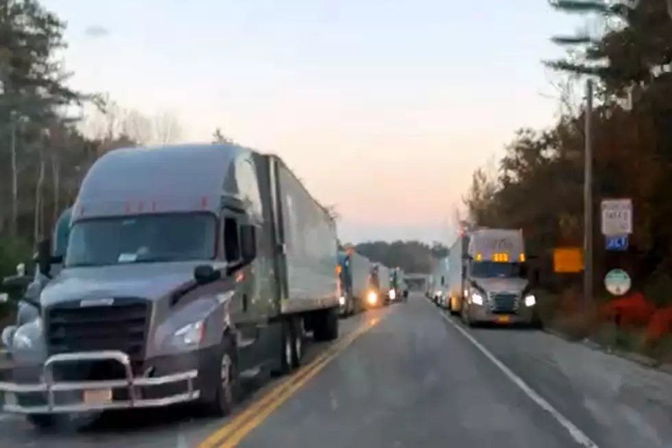 Ripple Effect From Shelter-In-Place: Hundreds Of Trucks Stuck In Lewiston, Waiting To Unload