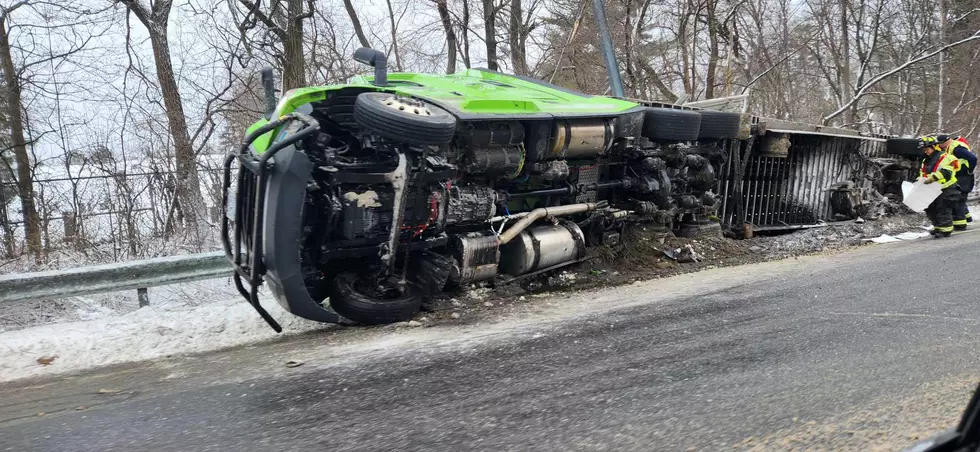 Big-Rig Rollover Slows Traffic Along Interstate Thursday Morning