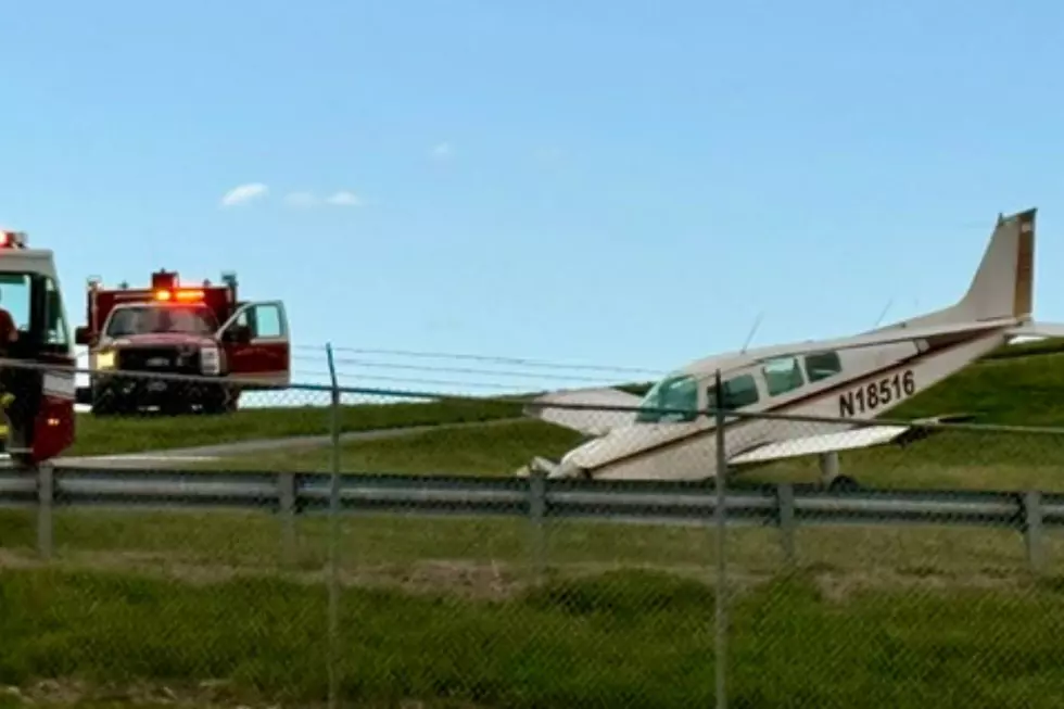 Small Plane Ends Up Off Runway And Down And Near Airport Fence In Bangor